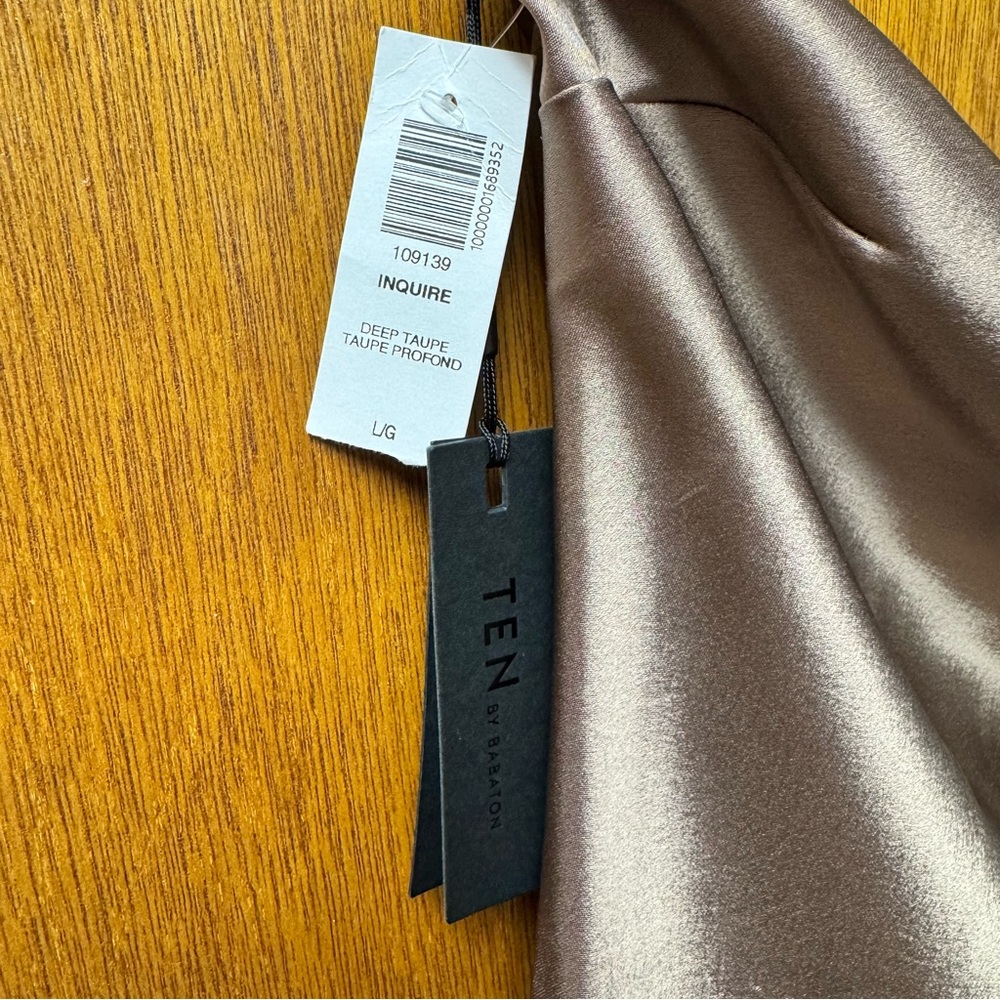 Babaton Strapless Brown Midi Dress - Picture 7 of 16